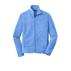 Men's Port Authority Heather Microfleece Full-Zip Jacket LWF235 Men's Port Authority Heather Microfleece Full-Zip Jacket LWF235