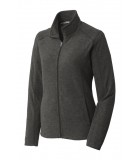 Ladies Port Authority Heather Microfleece Full-Zip Jacket LWL235 Ladies Port Authority Heather Microfleece Full-Zip Jacket LWL235