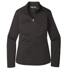 Ladies Diamond Heather Fleece Full-Zip Jacket L249