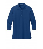Ladies Silk Touch 3/4 Sleeve Polo L562