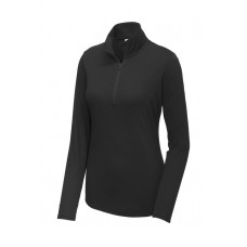 Ladies' Sport-Tek Tri-Blend Wicking 1/4-Zip Pullover LST407