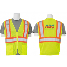 Hi-Viz, Class 2, Two Tone Surveryor Mesh Vest LWVEST2T