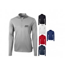Cutter & Buck Mens Eco Pique 1/4 Zip Pullover MCK01187 Cutter & Buck Mens Eco Pique 1/4 Zip Pullover MCK01187