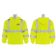High Visibility 1/2 Zip Windshirt with Hood LWW450HVL