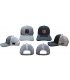 Stocked Trucker Mesh Leather Patch USA Flag Cap - OLWLPFC Stocked Trucker Mesh Leather Patch USA Flag Cap - OLWLPFC