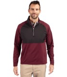 Cutter & Buck Men's Adapt Eco Knit Hybrid Recycled 1/4-Zip LWMCC00034
